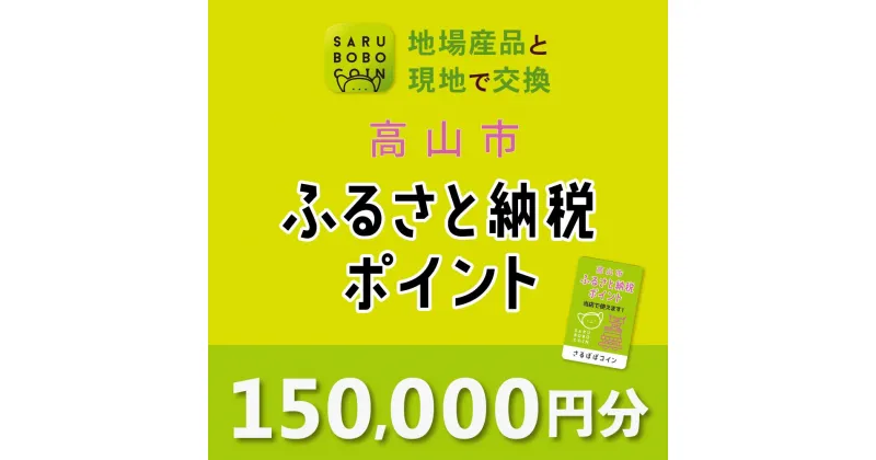 【ふるさと納税】高山市ふるさと納税ポイント 150,000pt【飛騨信用組合 SB008】