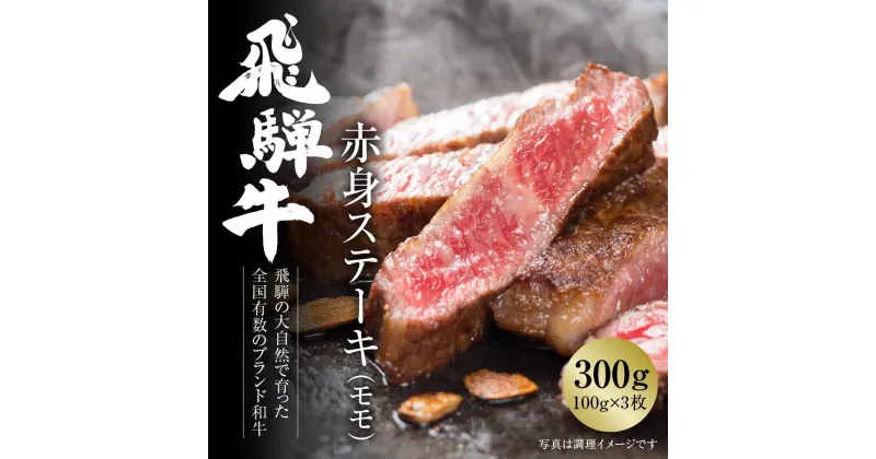 【ふるさと納税】飛騨牛 赤身ステーキ 300g（100g×3） 冷凍真空パック | 肉 お肉 ステーキ モモ肉 黒毛和牛 和牛 人気 おすすめ 牛肉 ギフト お取り寄せ 7日以内お届け【飛騨高山ミート MZ025】