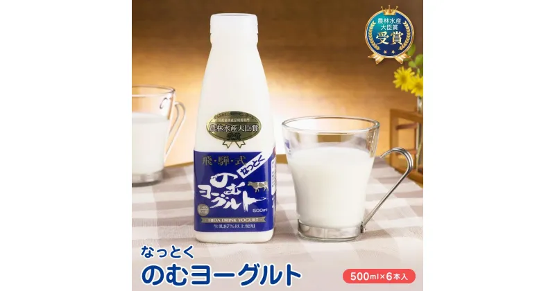 【ふるさと納税】なっとくのむヨーグルト　500ml×6本入 　飛騨高山 白啓酒店 JS003 | 飲料 ドリンク ヨーグルト 食品 人気 おすすめ 送料無料