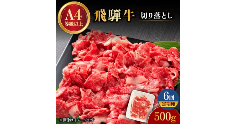 【ふるさと納税】【 6回 定期便 】【 飛騨牛 】 切り落とし 500g × 6回 ( 計 3kg ) 和牛 ブランド牛 国産 多治見市/肉の丸長 [TAZ013]