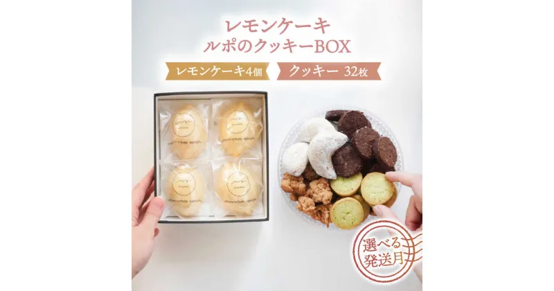 【ふるさと納税】【選べる発送月】 レモン ケーキ 4個 入 ＆ クッキー BOX ( 小 ) スイーツ セット 詰め合わせ 焼き菓子 多治見市/ルポ [TBN015]