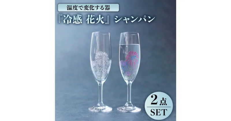 【ふるさと納税】温度で変化する 器 シャンパン ペアセット 『冷感 花火』【丸モ高木陶器】≪多治見市≫ 食器 [TBA130]