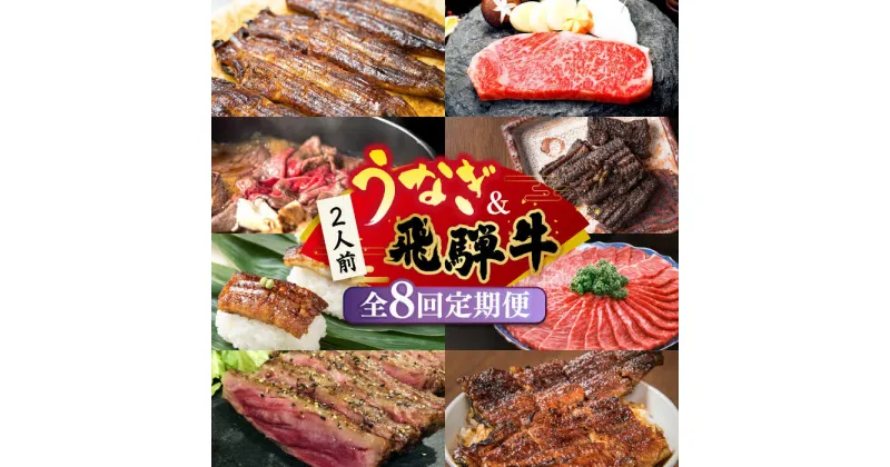 【ふるさと納税】【全8回定期便】うなぎと飛騨牛 スタミナがつん！ 贅沢 うな牛 定期便 2人前 ステーキ 鰻 高級 / 多治見市ふるさと納税 [TDA006]