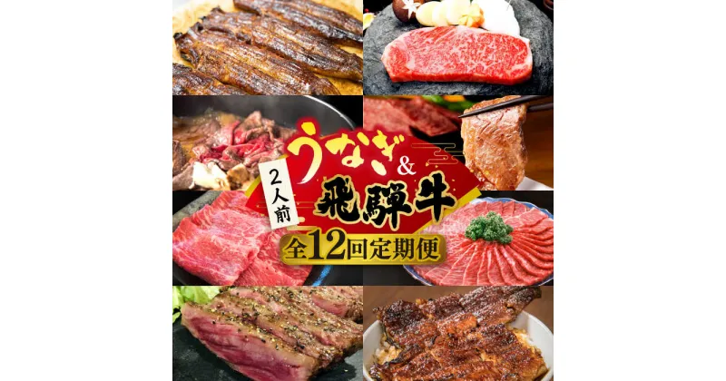 【ふるさと納税】【全12回定期便】うなぎと飛騨牛 スタミナがつん！ 贅沢 うな牛 定期便 2人前 ステーキ 鰻 高級 / 多治見市ふるさと納税 [TDA007]