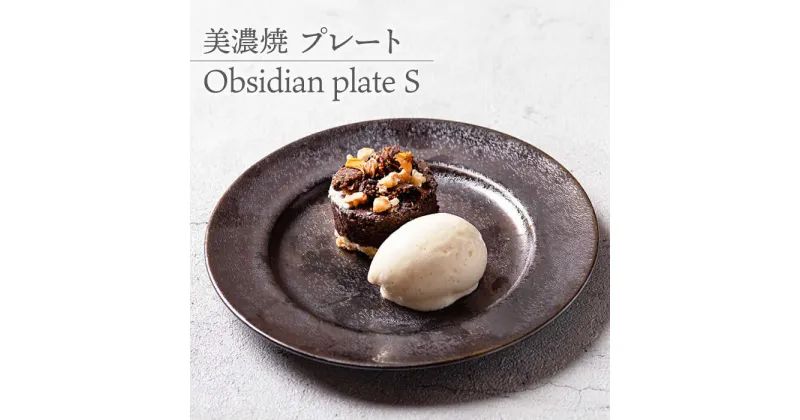 【ふるさと納税】【美濃焼】 プレートS Obsidian plate S 食器 皿 うつわ 多治見市/柴田商店 [TAL070]