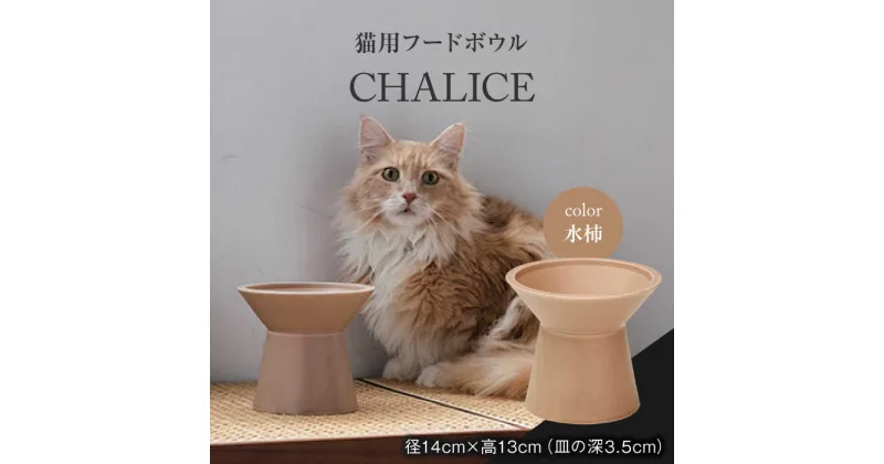 【ふるさと納税】【美濃焼】 ネコ用 フードボウル CHALICE / food bowl (mizugaki水柿) / &CAT フードボウル ペット用 ペット用品 多治見市/アペックスハート [TAB012]