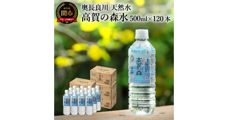 【ふるさと納税】S31-01 高賀の森水 120本（500ml24本入×5ケース） ～モンドセレクション最高金賞連続受賞！ ペットボトル 水～