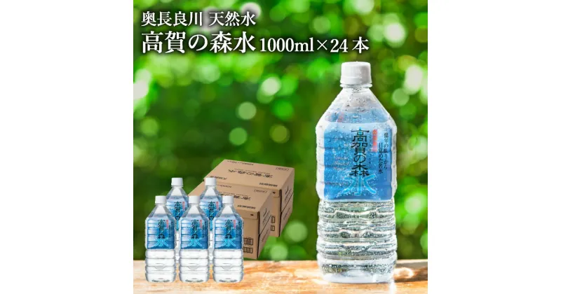 【ふるさと納税】S12-39 高賀の森水 24本（1000ml 12本入×2ケース） ～モンドセレクション最高金賞連続受賞！ ペットボトル 水～ 1リットル 1L