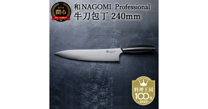 【ふるさと納税】H107-02【和 NAGOMI Professional】牛刀包丁（包丁・数量限定・幻の鋼材）シェフナイフ フレンチナイフ ステンレス 高級感 重量感 鋭い切れ味 かっこいいデザイン おしゃれ 研ぎやすい【最長6ヶ月を目安に発送】