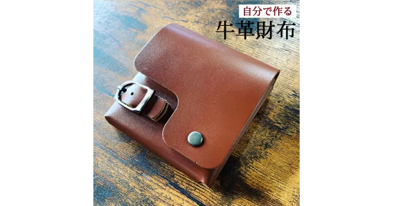 【ふるさと納税】Wallet’ story 財布達の物語（ハーフウォレット）（ブラウン） D46-05 一枚革から手作りできる制作キット 財布 ウォレット 革財布 革 レザー こだわり ハンドメイド 茶