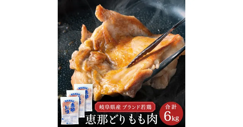 【ふるさと納税】恵那どり もも肉 6kg　(2kg×3袋)　冷凍 鶏肉 とり肉 鳥 鶏 肉 業務用 原料肉 銘柄鶏 若どり 大容量 モモ ヘルシー【配送不可地域：離島・一部山間部等】