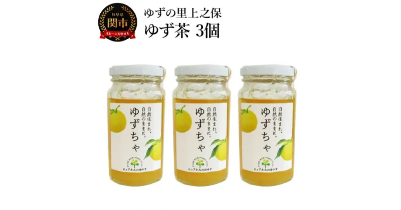 【ふるさと納税】楽しみ方いろいろ! 「ゆずの里上之保」 ゆずちゃ　3個 お湯割り ソーダ割り ジャムとしても使える 〜栽培期間中農薬不使用の上之保産柚子を使用 自家栽培 ゆず茶 国産 柚子 ユズ フルーツ 果物 常温 くだもの 飲み物 ドリンク 果肉 果汁 グルメ