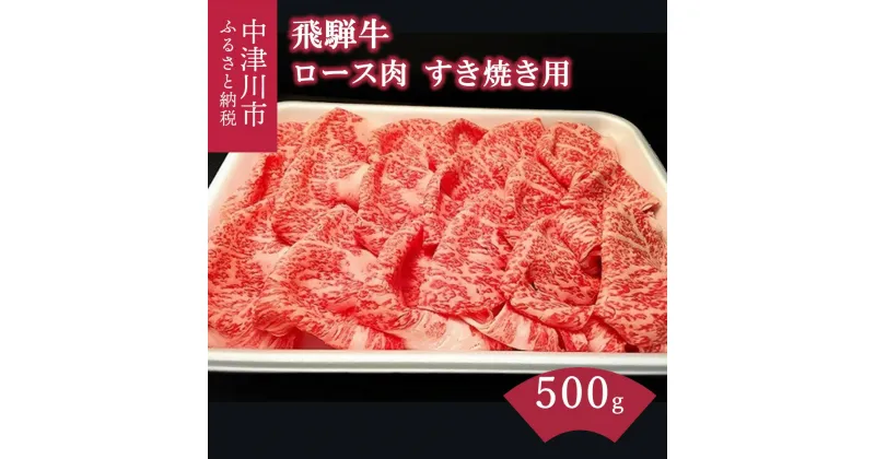 【ふるさと納税】飛騨牛 すき焼き用 A5 ランク ロース 肉 500g【熊崎畜産】肉 牛肉 ブランド牛 A5等級 和牛 誕生日 記念日 お祝い パーティー バーベキュー キャンプ【おうちBBQ】お届け：入金確認から2週間以内に順次発送 岐阜県 中津川市 F4N-0619