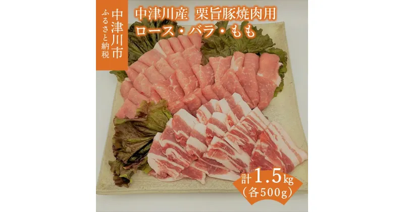 【ふるさと納税】チルド便でお届け！中津川産ブランド豚【栗旨豚】特盛1.5キロ！焼肉用 訳あり F4N-1234