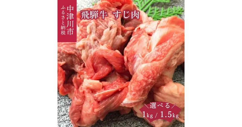 【ふるさと納税】牛肉 飛騨牛 すじ肉 量が選べる 1kg / 1.5kg 国産牛 肉の芸術品 冷凍 配送 送料無料 岐阜県 中津川市 お届け：入金確認から2週間以内に順次発送 F4N-1698var