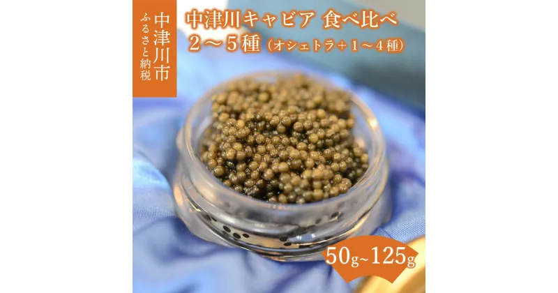 【ふるさと納税】中津川 キャビア 食べ比べ セット オシェトラ 付き (2種 50g / 3種 75g / 4種 100g / 5種 125g) S Caviar Labo 送料無料 岐阜県 中津川市 F4N-1212var