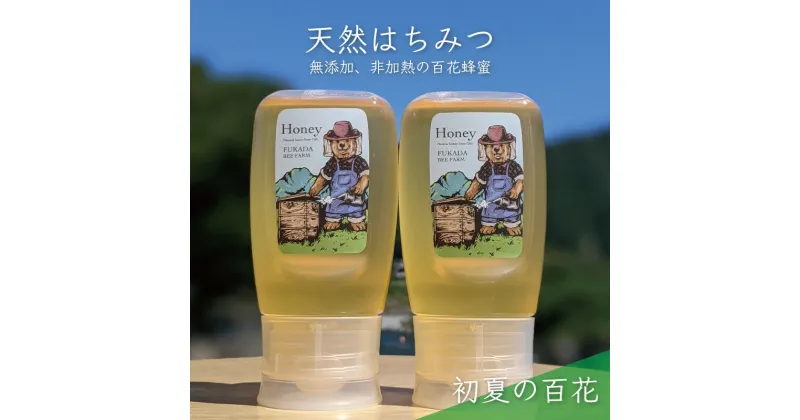 【ふるさと納税】合計600g 天然蜂蜜 国産蜂蜜 非加熱 生はちみつ 岐阜県 美濃市産 初夏 (蜂蜜300g入りピタッとボトル2本セット)B10　 ハニー 調理 料理 味付け 甘味 百花蜜 深い味わい 自然の味 無添加