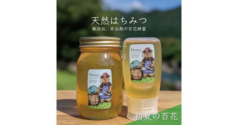 【ふるさと納税】合計900g 天然蜂蜜 国産蜂蜜 非加熱 生はちみつ 岐阜県 美濃市産 初夏 (蜂蜜600g入りガラス瓶1本、蜂蜜300g入りピタッとボトル1本のセット)B15　 ハニー 調理 料理 味付け 甘味 百花蜜 深い味わい 自然の味 無添加