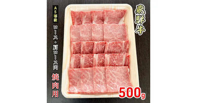 【ふるさと納税】牛肉 飛騨牛 焼き肉 ロース 又は 肩ロース 500g 黒毛和牛 A5 美味しい お肉 牛 肉 和牛 焼肉 BBQ バーベキュー 【岐阜県美濃市】　 ロース お肉 牛肉 焼肉 ギフト 贈答