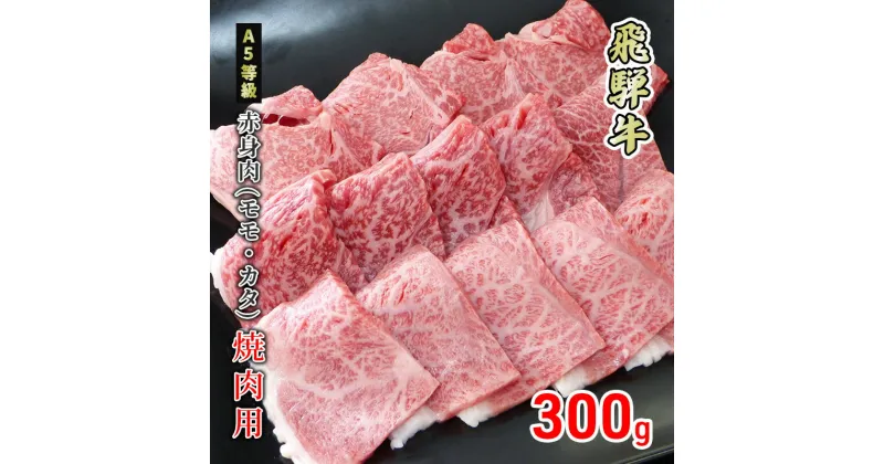 【ふるさと納税】牛肉 飛騨牛 焼き肉 赤身 モモ 又は カタ 300g 黒毛和牛 A5 美味しい お肉 牛 肉 和牛 焼肉 BBQ バーベキュー 【岐阜県美濃市】　 もも お肉 牛肉 焼肉 ギフト 贈答