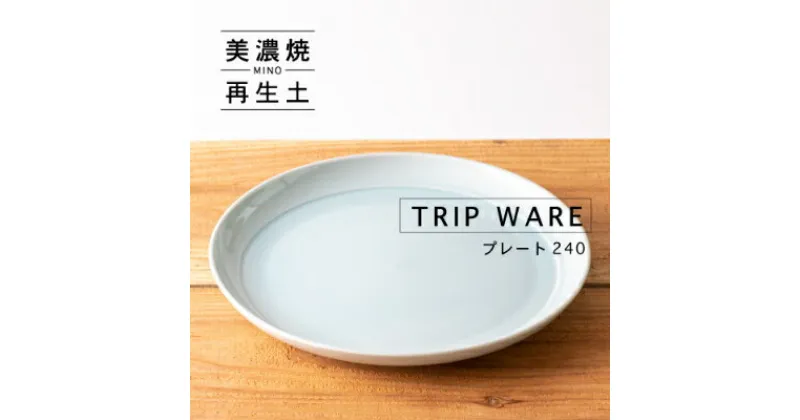 【ふるさと納税】【美濃焼・tripware】グッドデザイン賞受賞 プレート240　1枚　水釉【1261612】