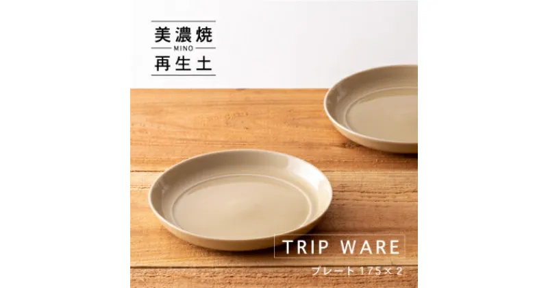 【ふるさと納税】【美濃焼・tripware】グッドデザイン賞受賞 プレート175　2枚　アイボリー【1262048】