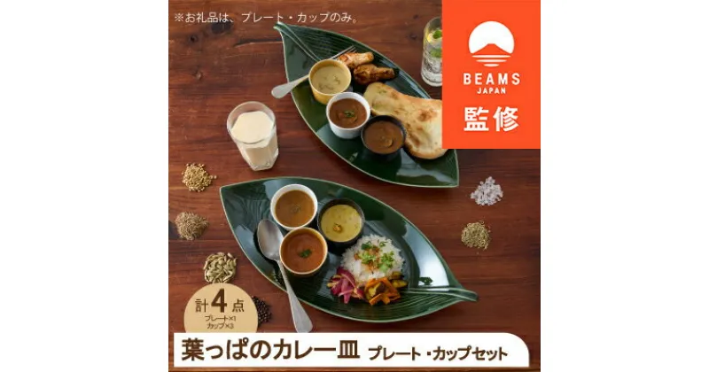 【ふるさと納税】【BEAMS JAPAN監修】 miyama.のカレーのうつわ　葉っぱのカレー皿【1455454】