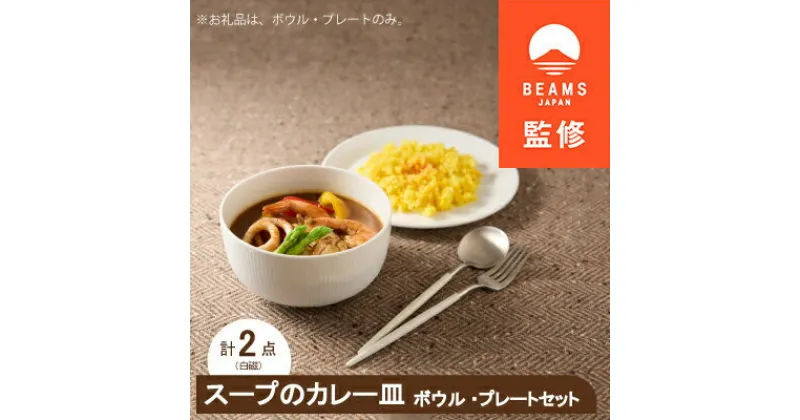 【ふるさと納税】【BEAMS JAPAN監修】 miyama.のカレーのうつわ　スープのカレー皿　白磁【1456270】