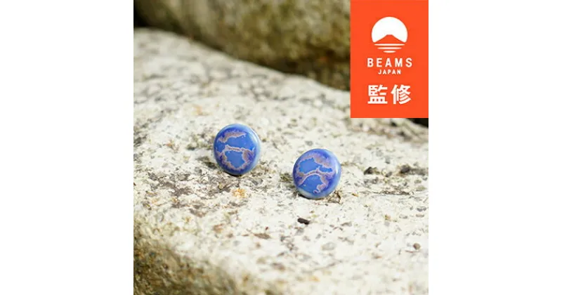 【ふるさと納税】【BEAMS JAPAN監修】TILE ART Terra Collection 紫ピアス【1455708】