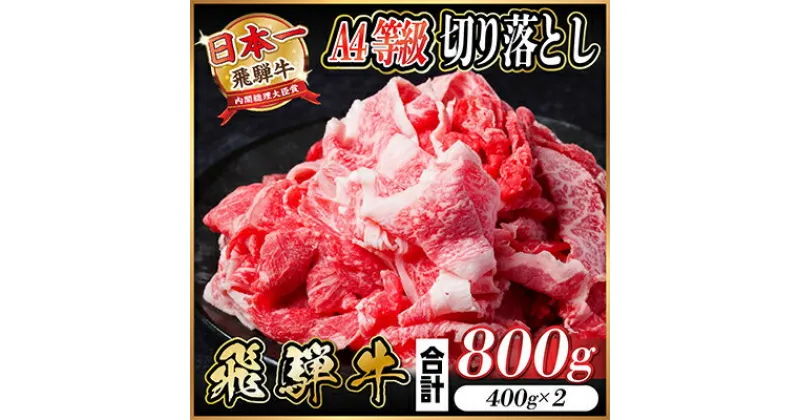 【ふるさと納税】飛騨牛　A4等級　切り落とし　800g【配送不可地域：離島】【1484849】