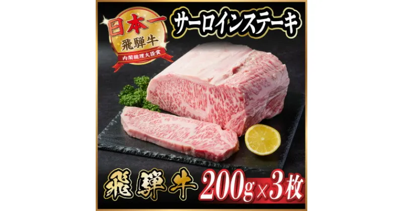 【ふるさと納税】飛騨牛　サーロインステーキ約600g【配送不可地域：離島】【1530716】