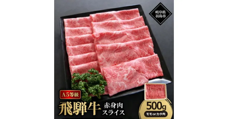 【ふるさと納税】A5等級飛騨牛:赤身肉スライス500g　モモ又はカタ肉【配送不可地域：離島】【1539481】