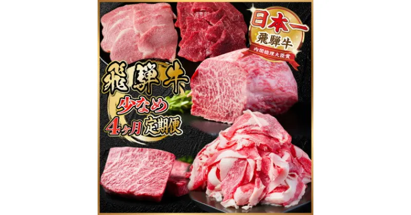 【ふるさと納税】【毎月定期便】飛騨牛 少なめ定期便 計1.3kg【冷蔵便】全4回【配送不可地域：離島】【4055499】