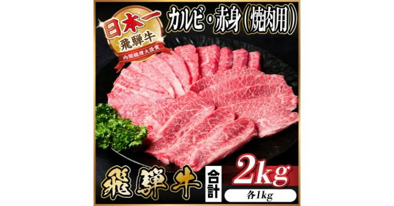 【ふるさと納税】飛騨牛 カルビ・赤身(焼肉用)2kg(各500g×2パック)【配送不可地域：離島】【1543782】