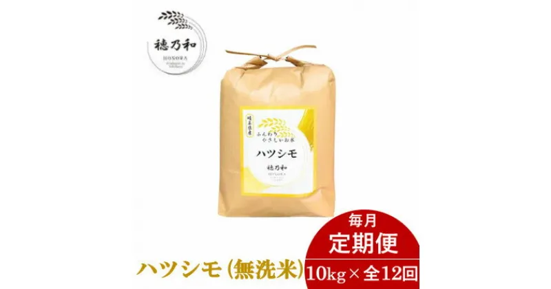 【ふるさと納税】【毎月定期便】岐阜県産ハツシモ(無洗米)10kg全12回【配送不可地域：離島】【4056082】