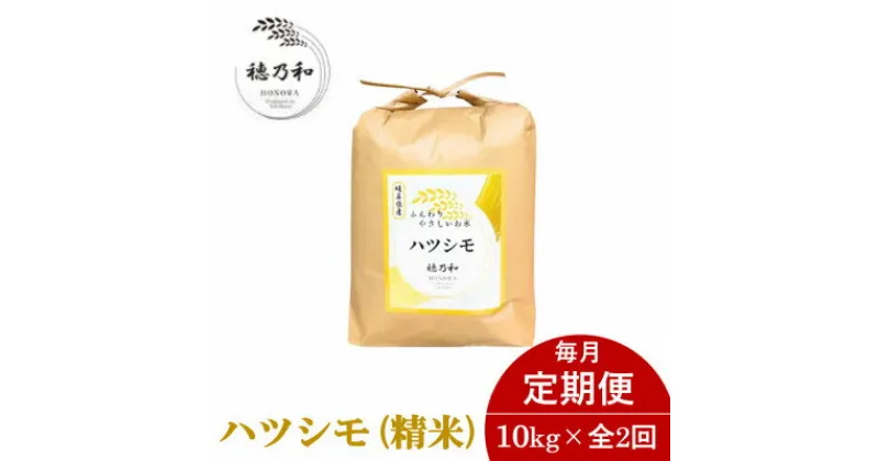 【ふるさと納税】【毎月定期便】岐阜県産ハツシモ(精米)10kg全2回【配送不可地域：離島】【4056101】