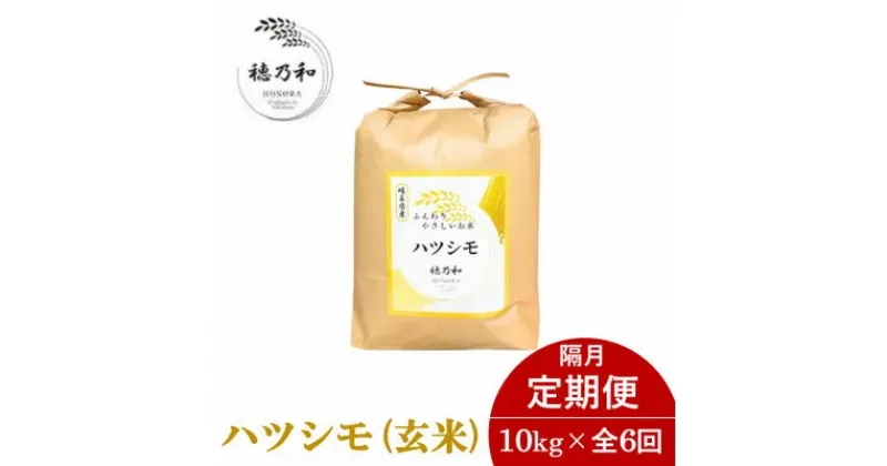 【ふるさと納税】【2ヵ月毎定期便】岐阜県産ハツシモ(玄米)10kg 隔月定期便全6回【配送不可地域：離島】【4056242】