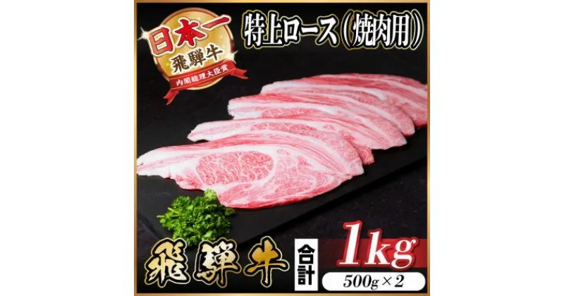 【ふるさと納税】飛騨牛 特上ロース 焼肉 1kg(500g×2)【配送不可地域：離島】【1543793】