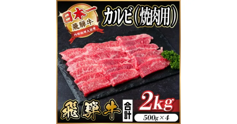 【ふるさと納税】飛騨牛 カルビ 焼肉 2kg【配送不可地域：離島】【1543786】