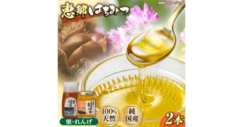 【ふるさと納税】恵那蜂蜜 2本セット (栗蜂蜜300g×1本、蓮華蜂蜜180g×1本) 国産 はちみつ 岐阜 恵那市 / はち工房こうけつ[AUDF001]