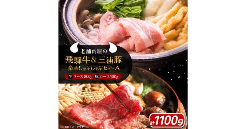 【ふるさと納税】【年内発送】飛騨牛ロース800g 三浦豚ロース300g 豪華しゃぶしゃぶセットA 和牛 国産 霜降り 恵那市 / 岩島屋[AUAJ025]