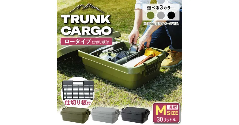 【ふるさと納税】【選べる3色】トランクカーゴ 専用仕切り板セット ロウタイプ M1個 / キャンプ ボックス 収納 アウトドア / 恵那市 / 東谷株式会社　明智流通センター[AUAD037]