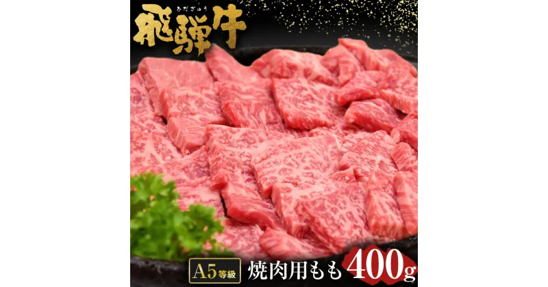 【ふるさと納税】＼行列の絶えない人気精肉店が厳選／ 飛騨牛 焼肉用 モモ 肉 約 400g A5 等級 肉のかた山 岐阜県 が誇る 国産 牛肉 ブランド牛 黒毛 和牛 お祝い など 贅沢な 焼き肉 に最適 肉ギフト ギフト M12S85